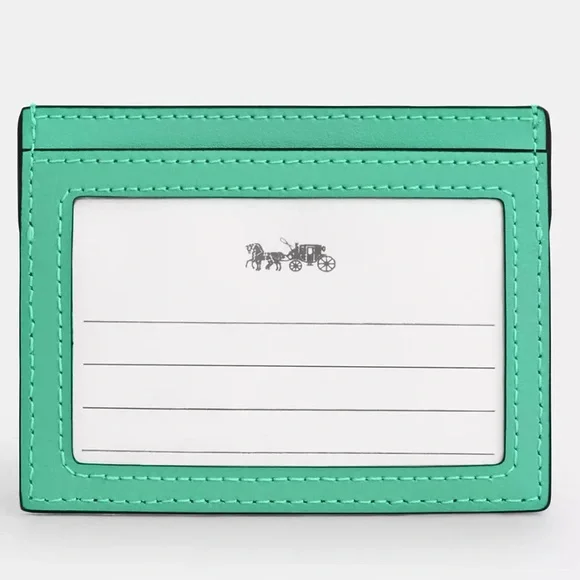 🟢🌟🟢 Coach Slim Id Card Case 🟢🌟🟢 NWT 🟢🌟🟢 - Picture 7 of 16